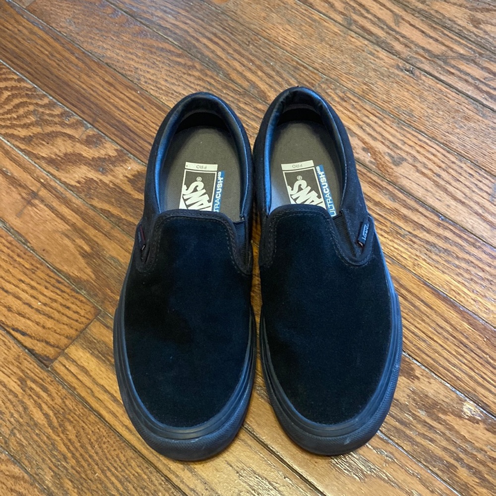 Vans Black Suede Slip-On